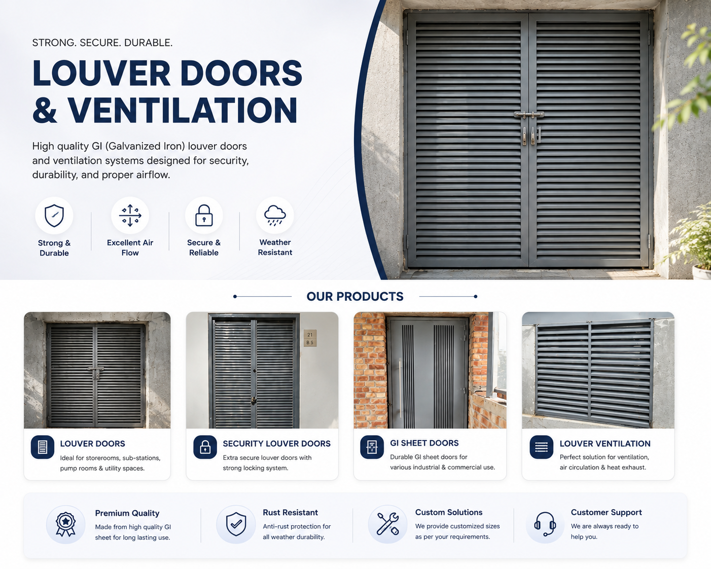 M,S Louver Door